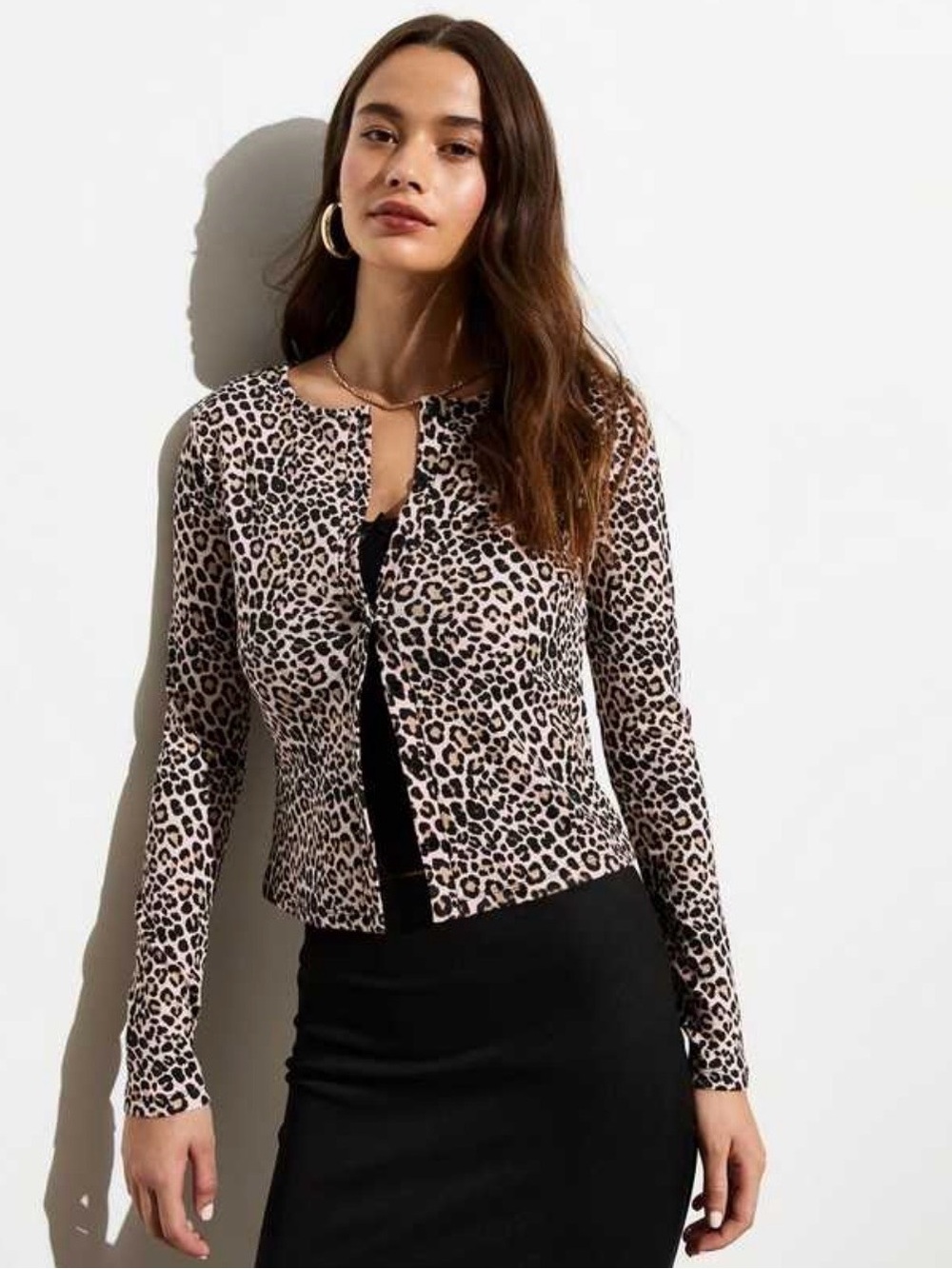 Guess by Marciano size M leopard cardigan
